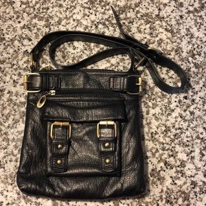 Black vegan purse